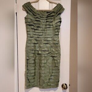Adrianna Papell Olive Dress Size 6